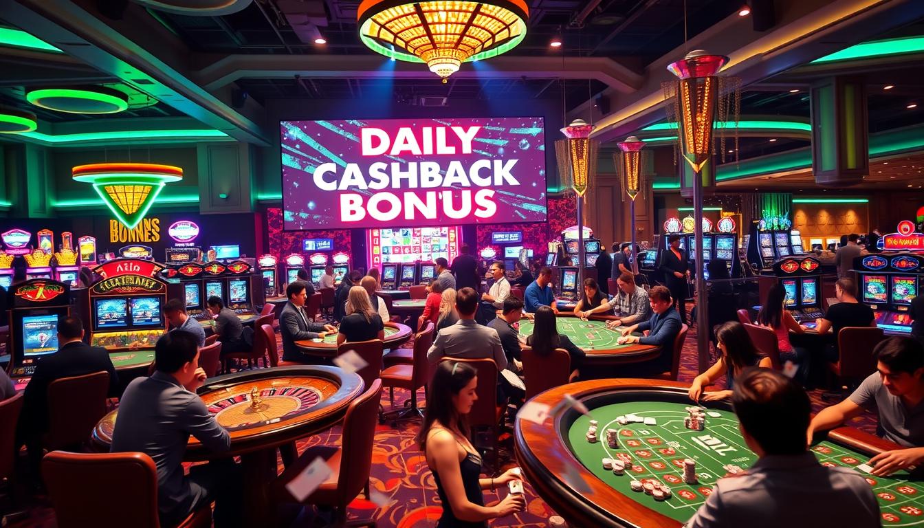 Judi live casino online dengan bonus cashback harian